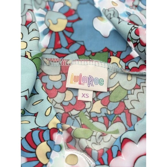 LuLaRoe New Size XS Women Floral Print A-Line Midi Skirt  With Elastic Waist - Picture 6 of 7